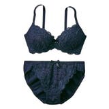 ネイビー | ブラショーツセット ダークカラー フロント | nissen