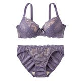 パープル | ブラショーツセット ニッセン ヌーディカラー | nissen