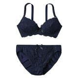 ネイビー | ブラショーツセット ダークカラー フロント | nissen