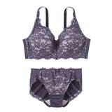ダークグレー | ノンワイヤーフルカップブラジャーショーツセット(トリンプ)(n,FULLRE) | nissen