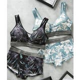 ボタニカルプリント ハーフトップブラジャーショーツセット | nissen | 詳細画像2