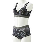 ボタニカルプリント ハーフトップブラジャーショーツセット | nissen | 詳細画像3