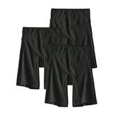 黒3枚組 | ｎ，ＫＵＲＯ 綿混ストレッチ お腹らくちん股ずれ防止深ばき丈ロングショーツ３枚組 | nissen