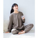 (8L-10L)綿100%裏毛ベーシックルームウェア上下セット | nissen | 詳細画像15