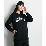 やわらかダンボールニットビッグトレーナー風ロゴ入りルームウェア上下セット | nissen | 詳細画像9