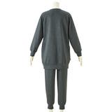 やわらかダンボールニットビッグトレーナー風ロゴ入りルームウェア上下セット | nissen | 詳細画像14