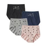 ピンク+グレー杢+ネイビー+黒 | ショーツ M L | nissen