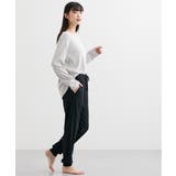 S M L LL 3L 綿混スムース裾リブルームパンツ | nissen | 詳細画像11 