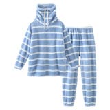 ブルー系ボーダー | パジャマ ルームウェア M | nissen