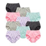 綿１００％プリント ゴムが肌側にあたらないショーツ１０枚組 | nissen | 詳細画像16 