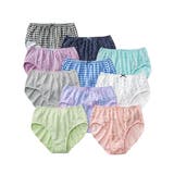 綿１００％プリント ゴムが肌側にあたらないショーツ１０枚組 | nissen | 詳細画像18 