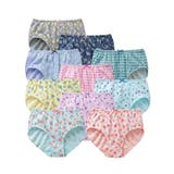 綿１００％プリント ゴムが肌側にあたらないショーツ１０枚組 | nissen | 詳細画像19 