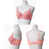 C90－G110 脇高フルカップブラジャー（チューリップ柄）（日本製レース）（ト… | nissen | 詳細画像24 