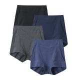 ベーシックカラー(プリントネーム) | テンセルＴＭ繊維・綿混ストレッチお腹・脚口らくちん深ばき丈ショーツ４枚組 | nissen