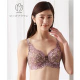 脇高編レースフルカップブラジャー（わすれな草柄）（日本製レース）（トリンプ）（n… | nissen | 詳細画像16 