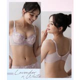 脇高サイドすっきり刺しゅうレースブラジャー | nissen | 詳細画像10 