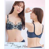 脇高サイドすっきり刺しゅうレースブラジャー | nissen | 詳細画像12 