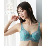 ブラジャー 脇背中高い フルカップブラジャー（リッチフラワー柄）（日本製レース）… | nissen | 詳細画像12 