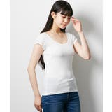 吸汗速乾 綿混汗取り付フレンチ袖インナー2枚組 | nissen | 詳細画像13