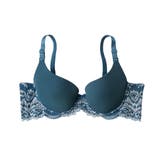 インディゴグリーン | A75-F75 内緒でメイク!脇高柔らかシームレスブラジャー | nissen