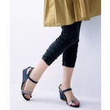 綿混 接触冷感裾シャーリング7分丈レギンス2枚組（UVカット） | nissen | 詳細画像12 