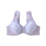 ラベンダー系 | 爽やか！肩裏クッション付で楽ちんな脇 背中すっきりブラジャー（吸汗速乾）（日本製… | nissen