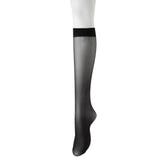 黒(つま先補強) | (22~25cm)丈夫で伝線しにくい足口ゆったりハイソックスストッキング9足組 | nissen