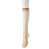 ベージュ4(つま先スルー) | (22~25cm)丈夫で伝線しにくい足口ゆったりハイソックスストッキング9足組 | nissen