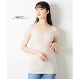 吸汗速乾 ロング丈綿混フレンチ袖インナー３枚組 | nissen | 詳細画像11 