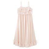 ペールピンク | 胸元フリルセクシールームキャミワンピース | nissen