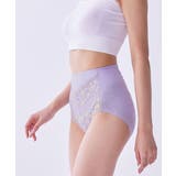 1枚3役 綿混ストレッチ お腹＆ヒップサポート レース深ばき丈ショーツ４枚組 | nissen | 詳細画像14 