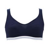 ネイビー | 吸汗速乾抗菌加工 部活ブラ サラサラデイリーハーフトップブラジャー（ルシアン） | nissen