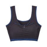 黒 | n，Dream バストを包むストレッチナイトブラジャー(綿混素材) | nissen