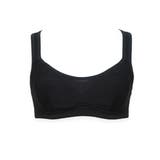 ブラック | 吸汗速乾抗菌加工 部活ブラ さらさらシャッキリハーフトップブラジャー（ルシアン） | nissen