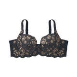 ブラック | バストふっくらBの谷間をつくるブラジャー | nissen