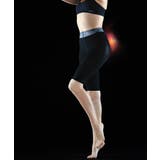 黒 | 【RIZAP（ライザップ）】 はいてカロリー消費アップ着圧５分丈レギンス | nissen