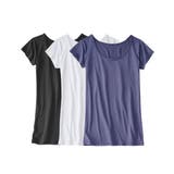 黒+オフホワイト+ネイビ | 接触冷感 吸汗速乾フレンチ袖インナー3枚組 | nissen