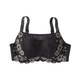 黒 | 【大きい胸】胸を小さく見せる ブラジャー 谷間カバー | nissen