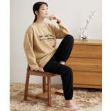 綿混裏起毛ゆったりルームウェア上下セット | nissen | 詳細画像8 