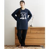 綿混裏起毛ゆったりルームウェア上下セット | nissen | 詳細画像9 