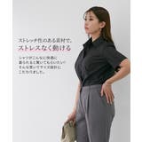 【大きい胸専用】ボタンがきちんと閉まる 半袖シャツ（事務服・制服・白シャツ） | nissen | 詳細画像16 
