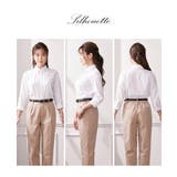 【大きい胸専用】ボタンがきちんと閉まる 7分シャツ（事務服・制服・白シャツ) | nissen | 詳細画像5 