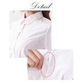 【大きい胸専用】ボタンがきちんと閉まる 7分シャツ（事務服・制服・白シャツ) | nissen | 詳細画像13 