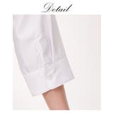 【大きい胸専用】ボタンがきちんと閉まる 7分シャツ（事務服・制服・白シャツ) | nissen | 詳細画像14 