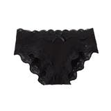 ブラック | (LL)綿混リブコーディネートショーツ | nissen