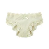 ライトグリーン | (LL)綿混リブコーディネートショーツ | nissen