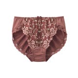 オレンジブラウン(わすれな草柄) | やや深ばき丈編レースコーディネートショーツ（わすれな草柄）（トリンプ）（n，FU… | nissen