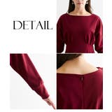 【大きい胸専用】ウエストタック長袖ドルマンワンピース(ポケット付) | nissen | 詳細画像10