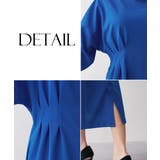 【大きい胸専用】ウエストタック長袖ドルマンワンピース(ポケット付) | nissen | 詳細画像19