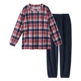 ピンク系チェック | パジャマ ルームウェア 大きいサイズ | nissen